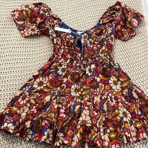 70s Pattern Mini Dress